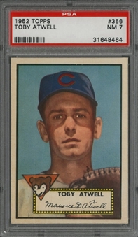 1952 Topps #356 Toby Atwell - PSA NM 7